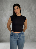 Blusa Crop-Top 0628 - Rib Premium Talla Unica